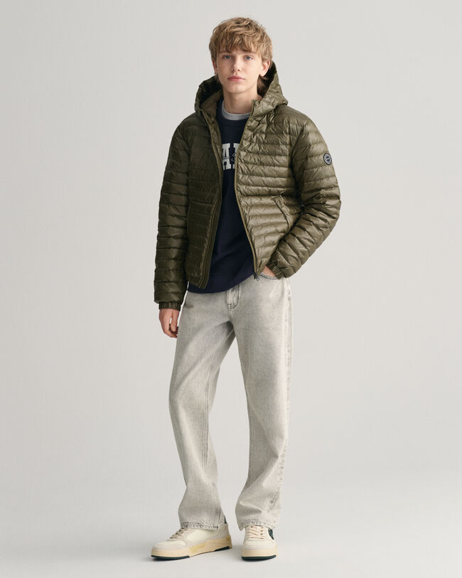 Teens Shiny Lightweight Padded Down Jacket