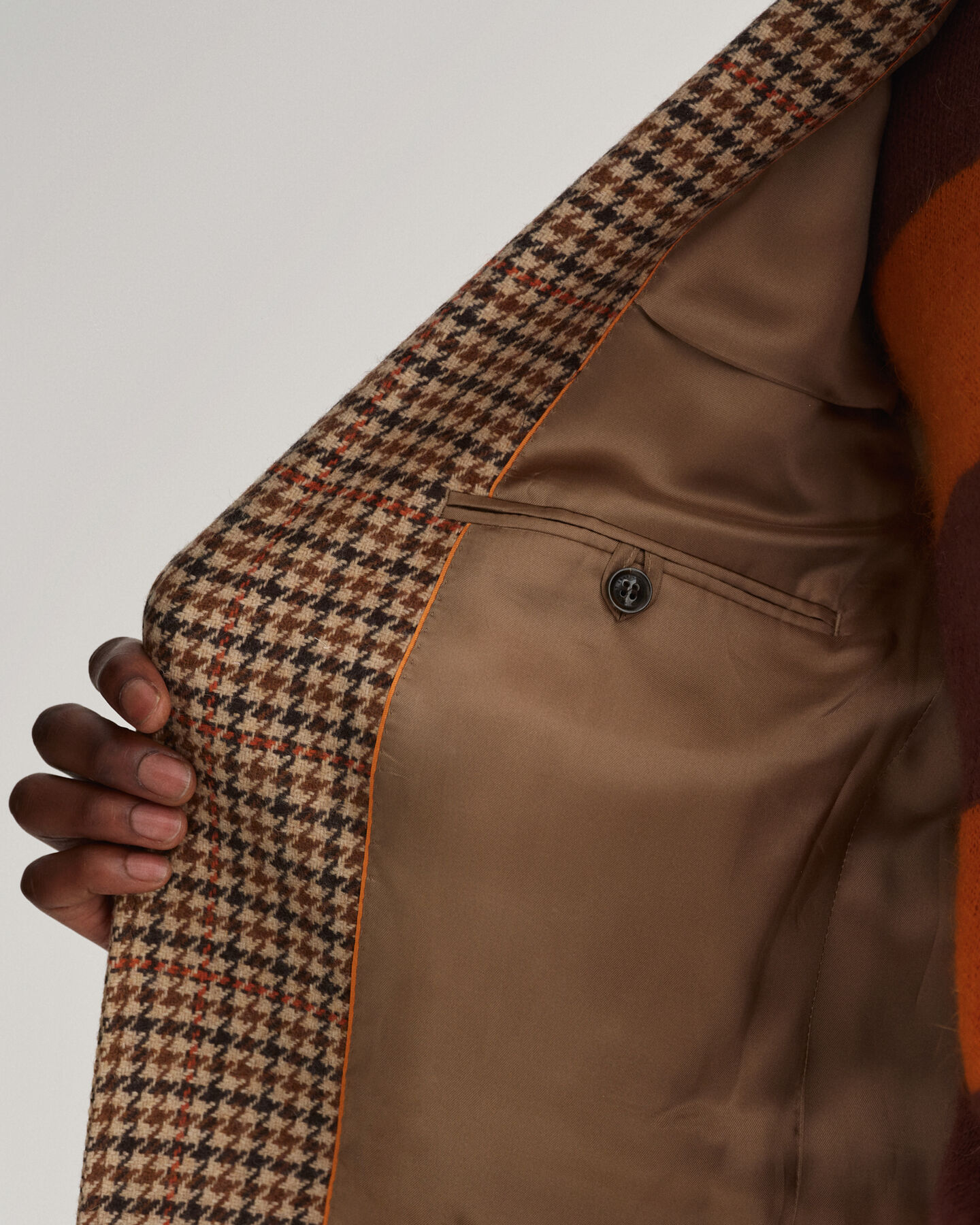 Heavy Wool Check Blazer