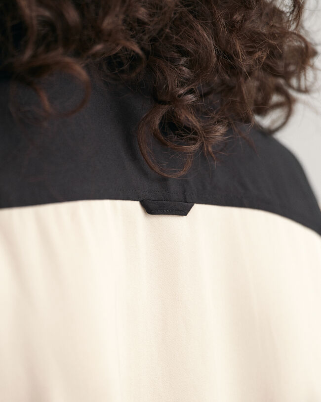 Color Block Shirt Dress