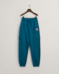 Teen Boys Contrast Shield Cargo Sweatpants