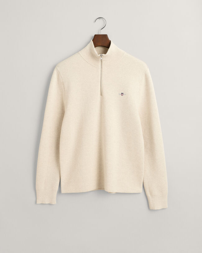 Milano Knit Cotton Half-Zip Sweater