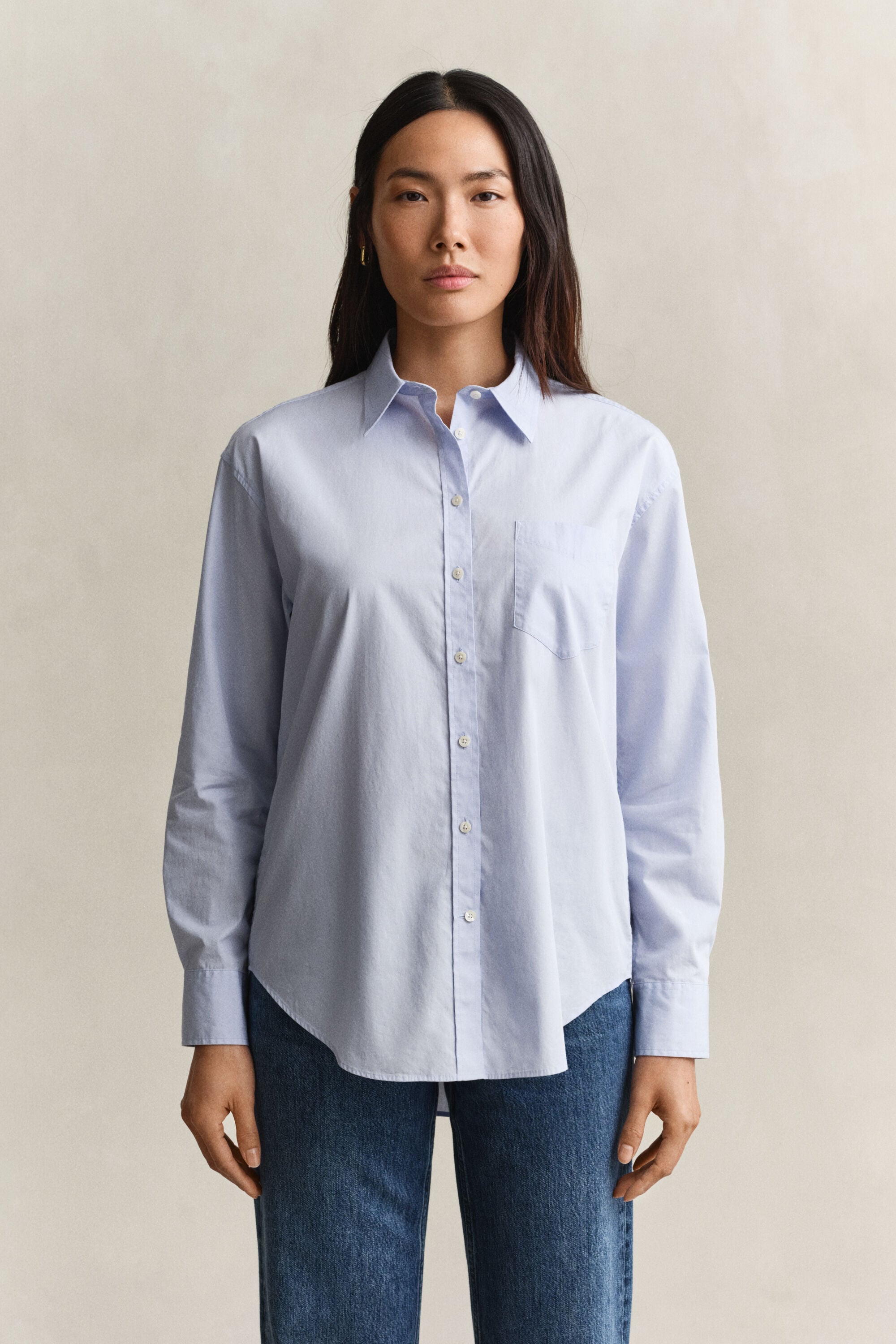 Relaxed Fit Classic Poplin Shirt