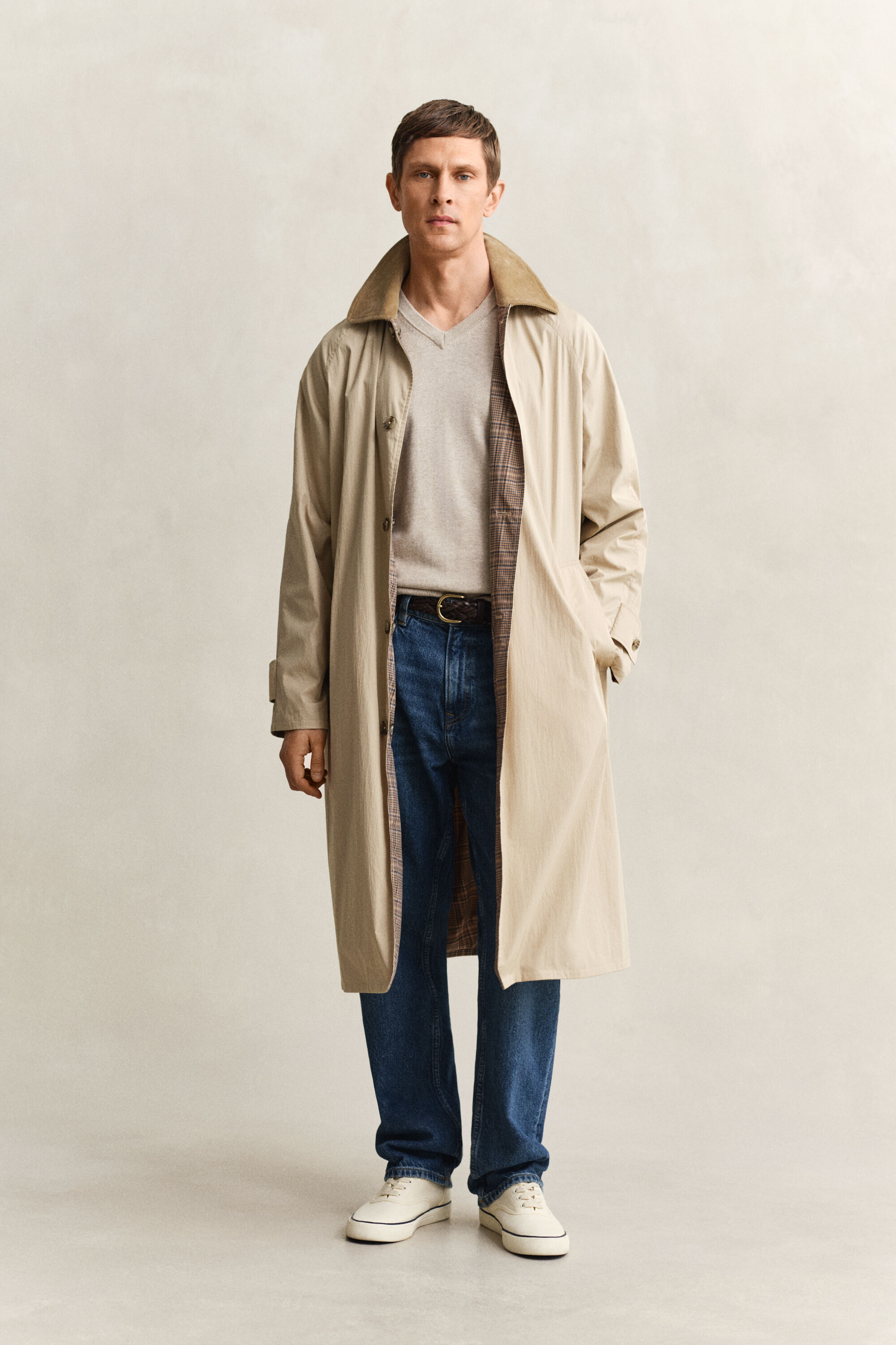 Classic Cotton V-Neck Sweater