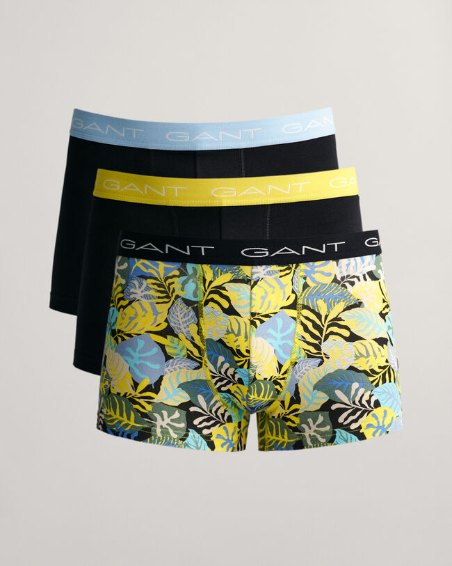 3-Pack Tropical Print Trunks