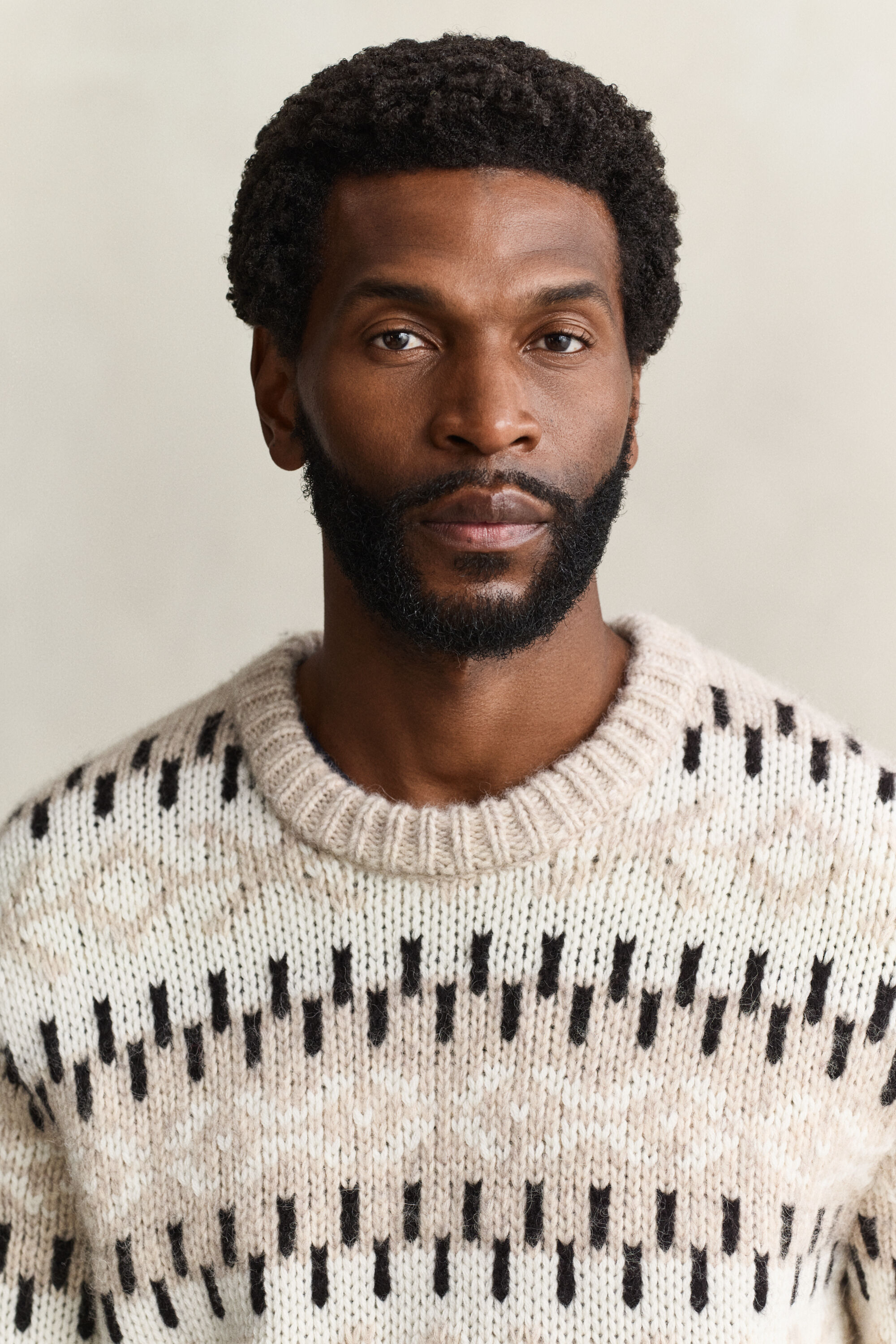 Alpaca Wool Blend Jacquard Sweater