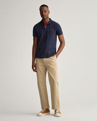 Contrast Collar Piqu&eacute; Rugger