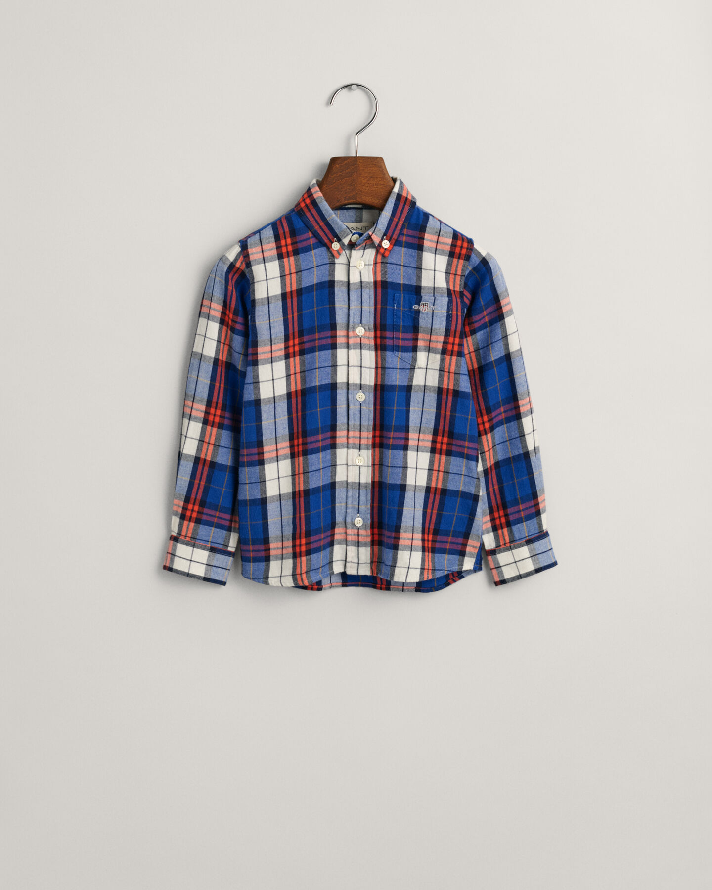 Kids Regular Fit Checked Flannel Shirt