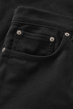 Slim Fit Twill Jeans — BLACK 2