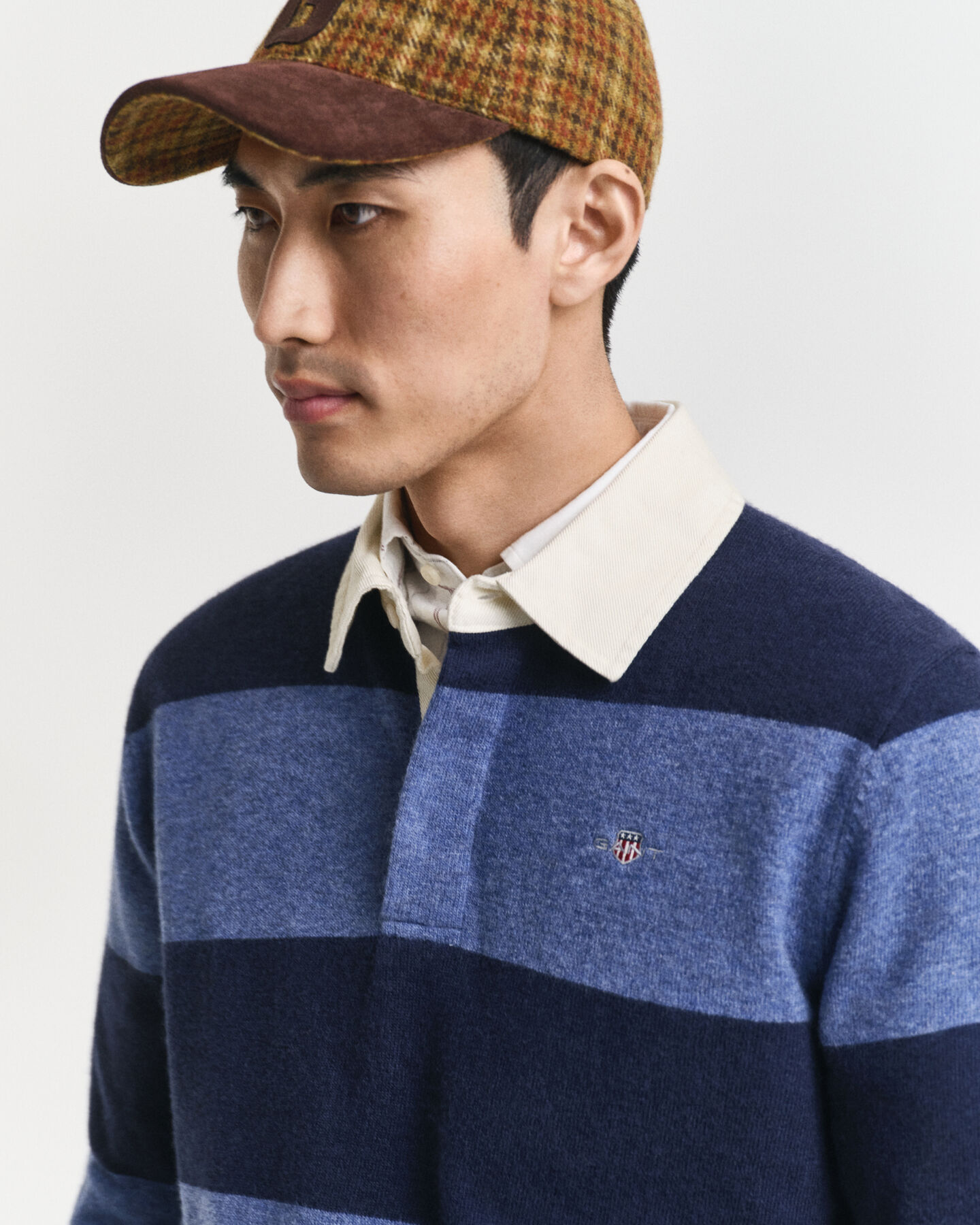 Striped Extra Fine Lambswool Rugger Sweater