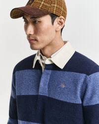 Striped Extra Fine Lambswool Rugger Sweater
