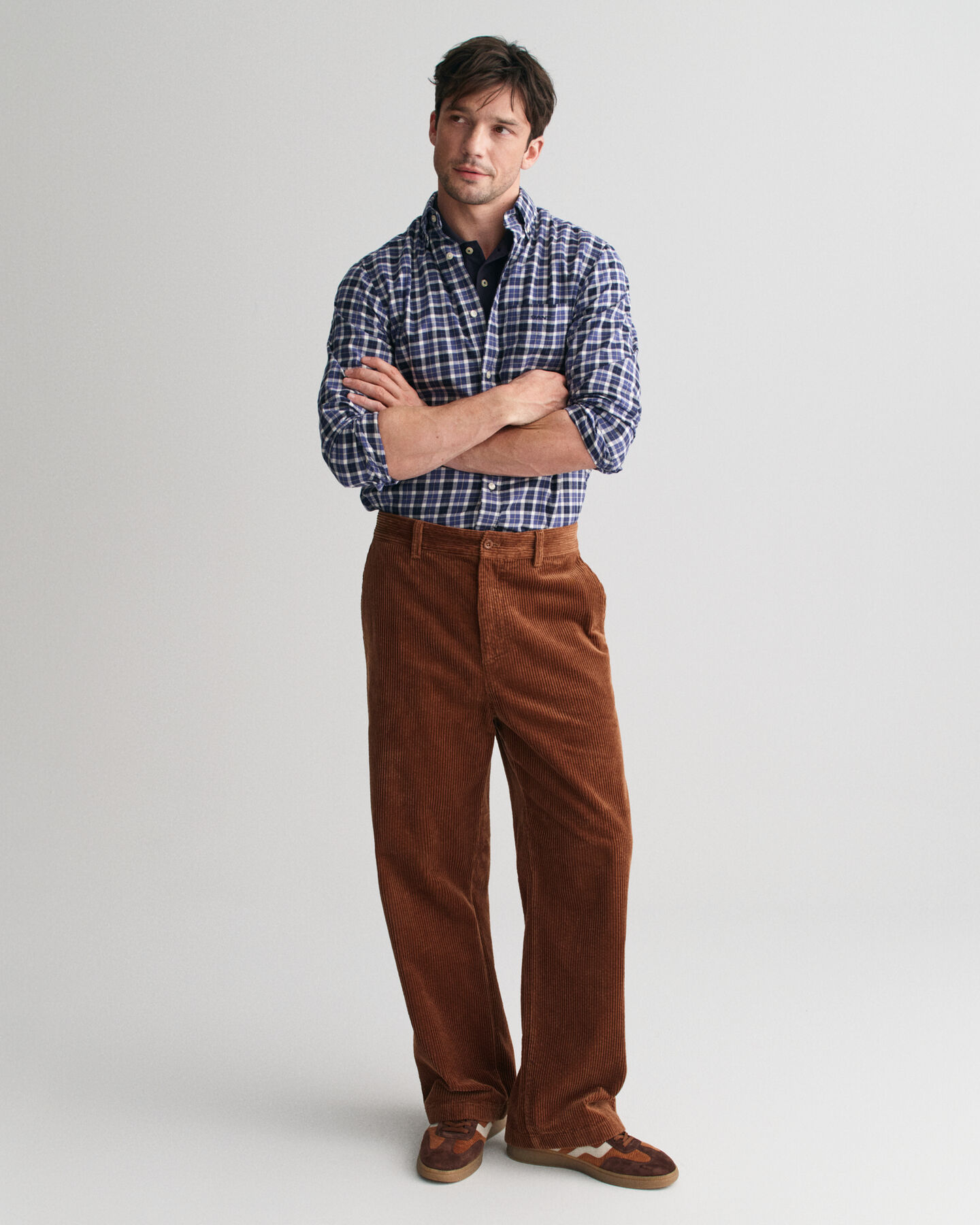 Regular Fit Checked Light Twill Shirt