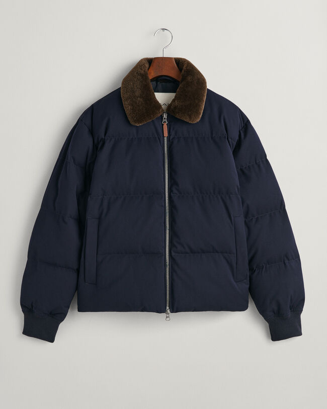 Padded Flannel Puffer Jacket