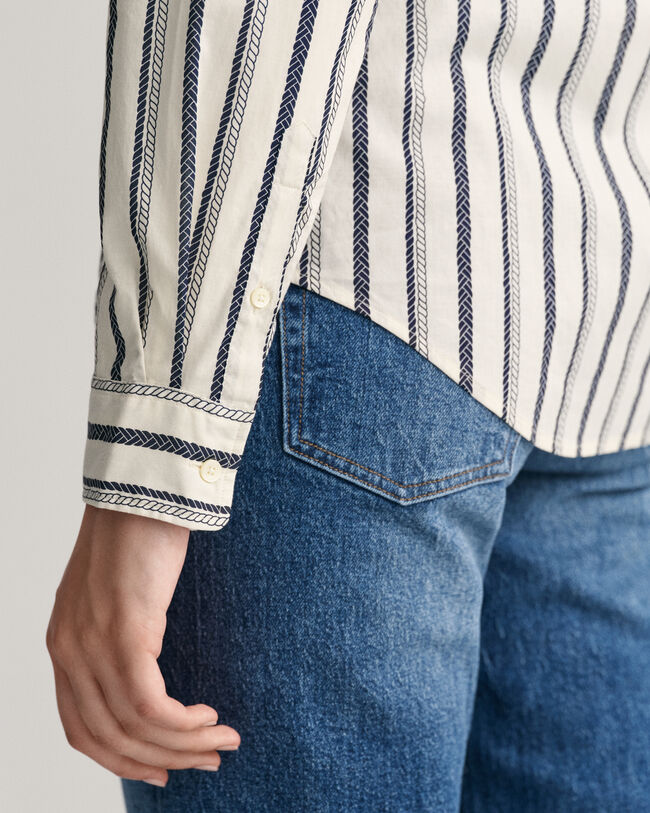 Regular Fit Rope Cotton Voile Shirt