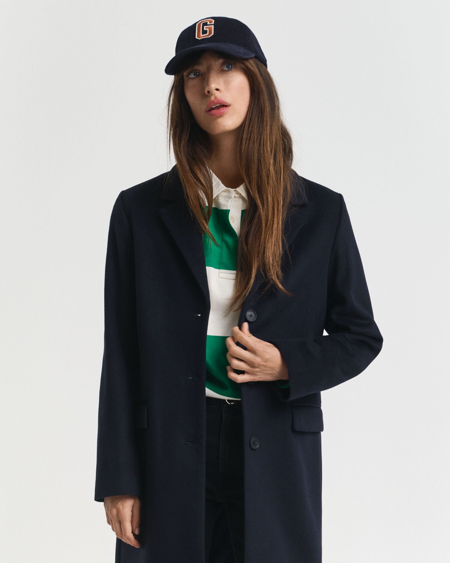 Classic Tailored Wool Blend Coat