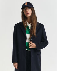 Classic Tailored Wool Blend Coat