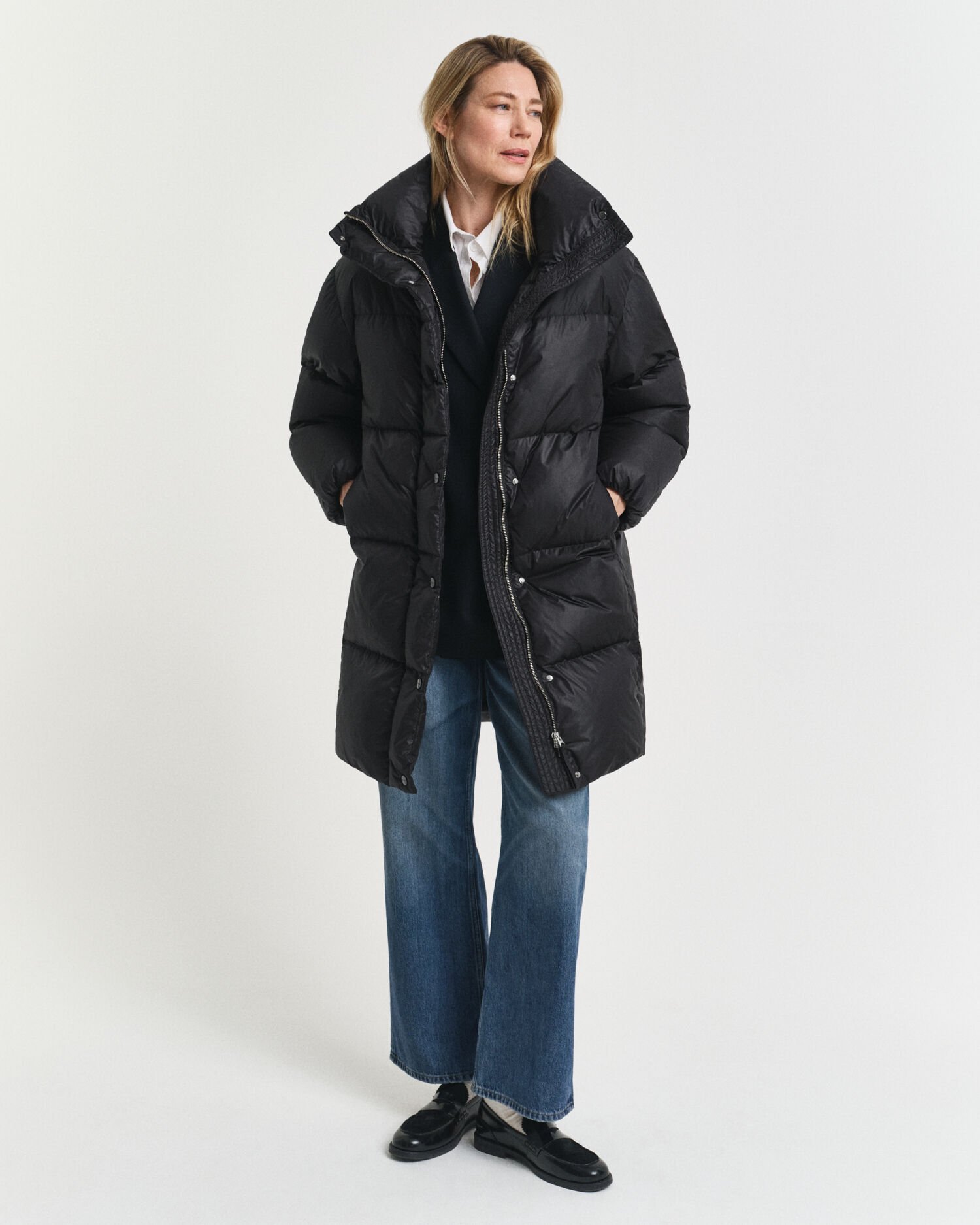 Relaxed Fit Down Coat