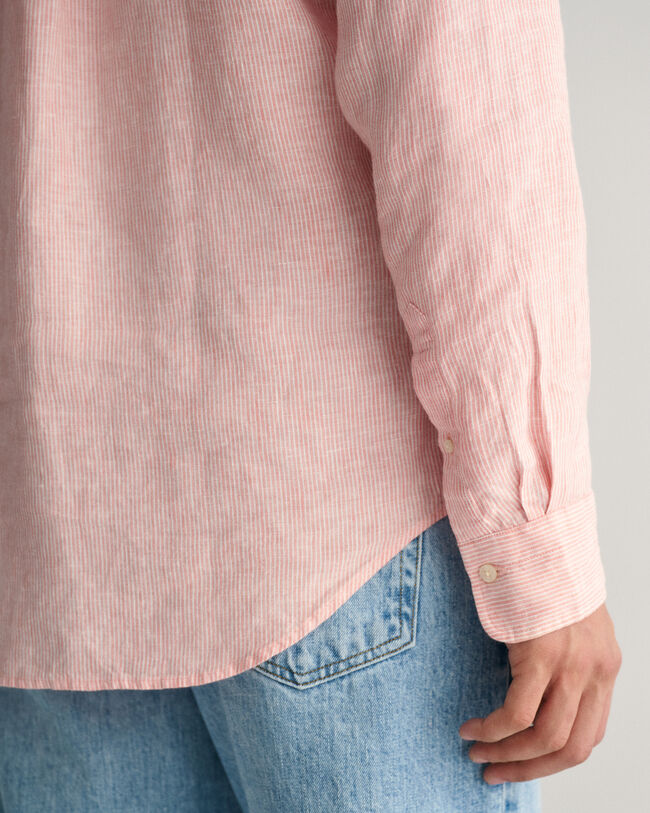 Regular Fit Striped Linen Shirt