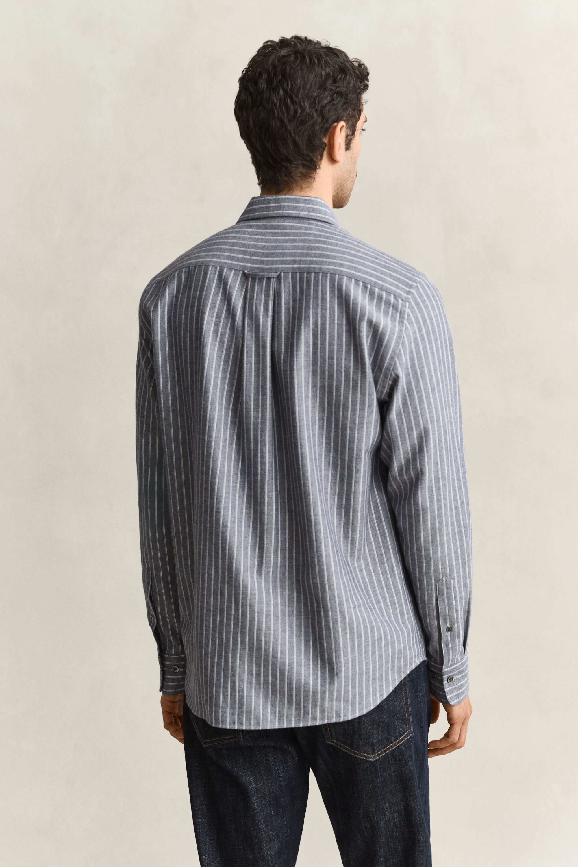 Striped Flannel Mélange Shirt