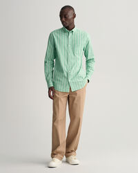 Regular Fit Striped Oxford Shirt
