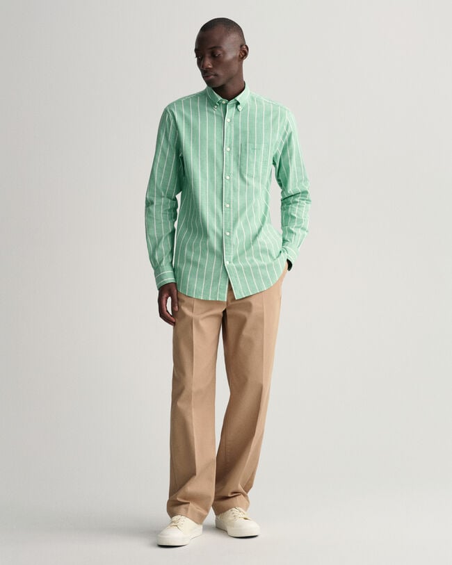 Regular Fit Striped Oxford Shirt