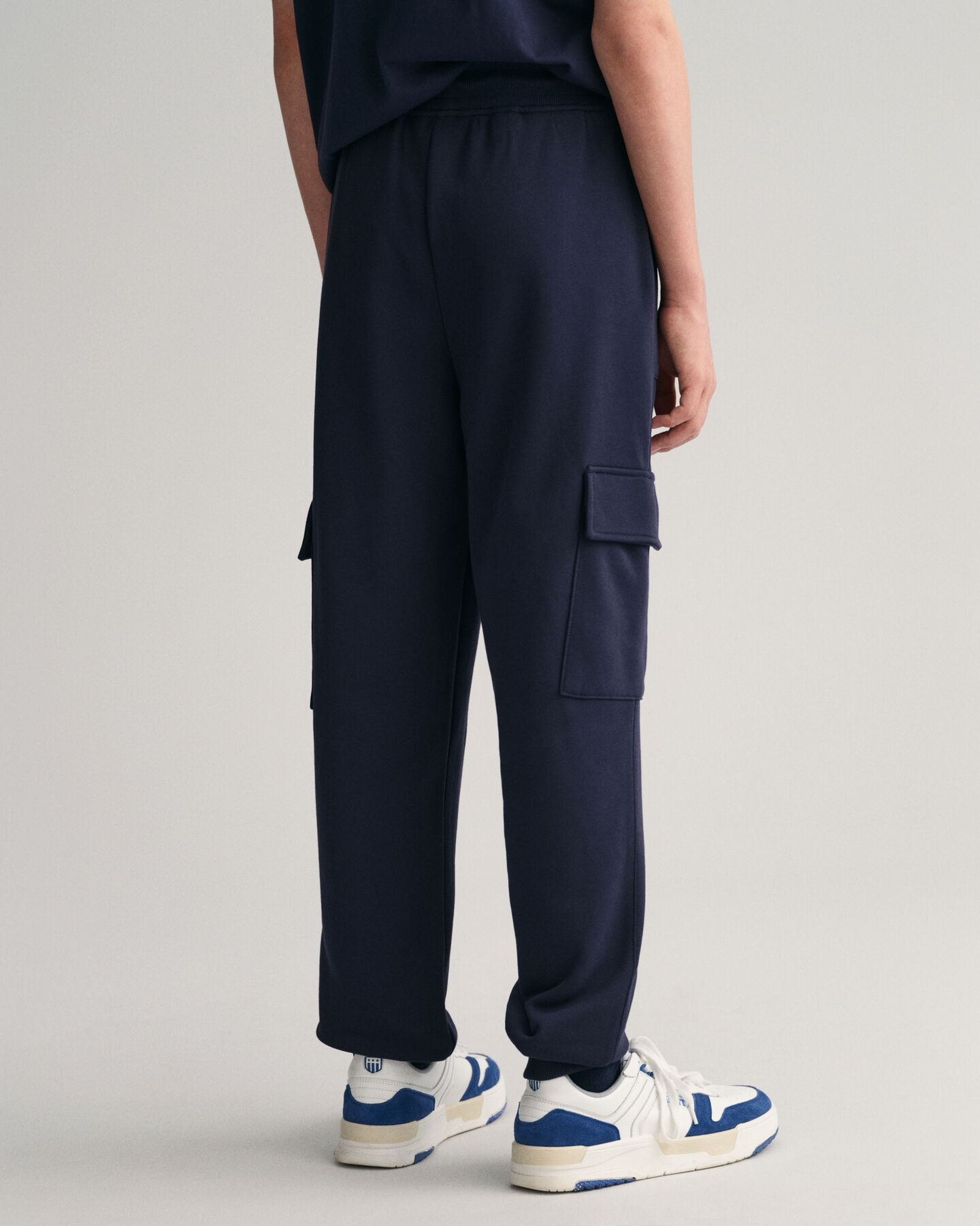 Teen Boys Contrast Shield Cargo Sweatpants