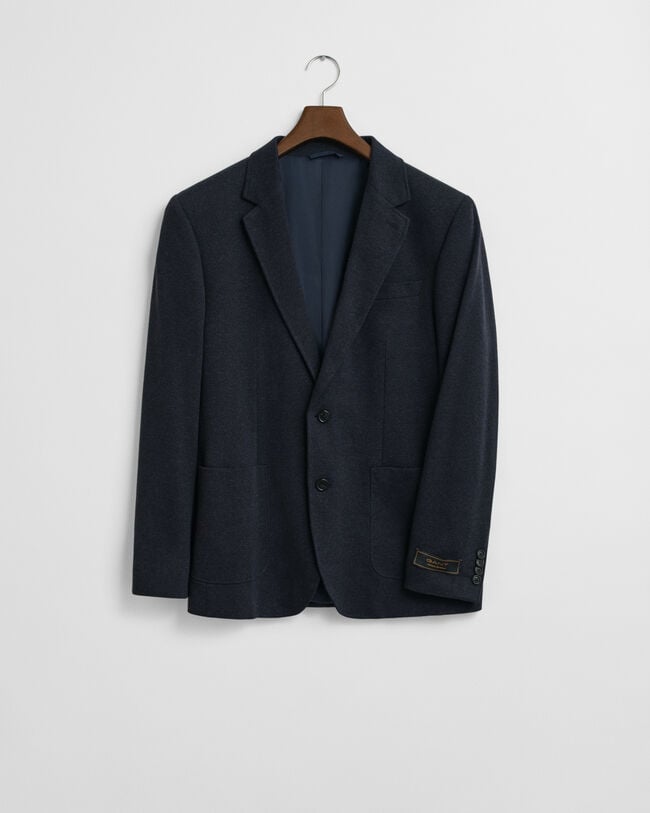 Slim Fit Two-Toned Jersey Piqué Blazer