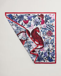 Tiger Flower Silk Scarf