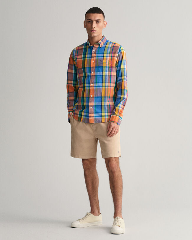 Regular Fit Colorful Madras Shirt
