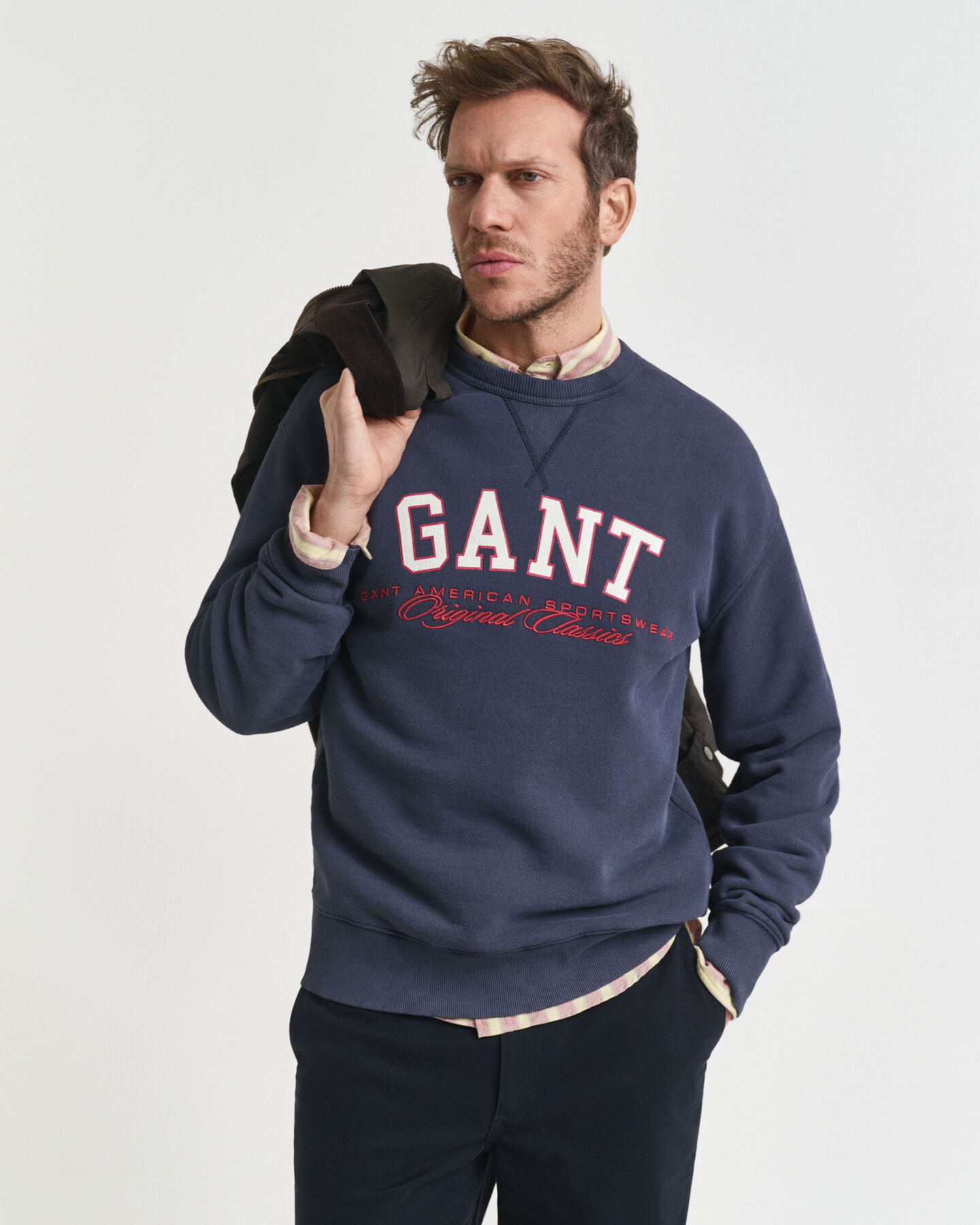 Collegiate Graphic Crew Neck Sweatshirt