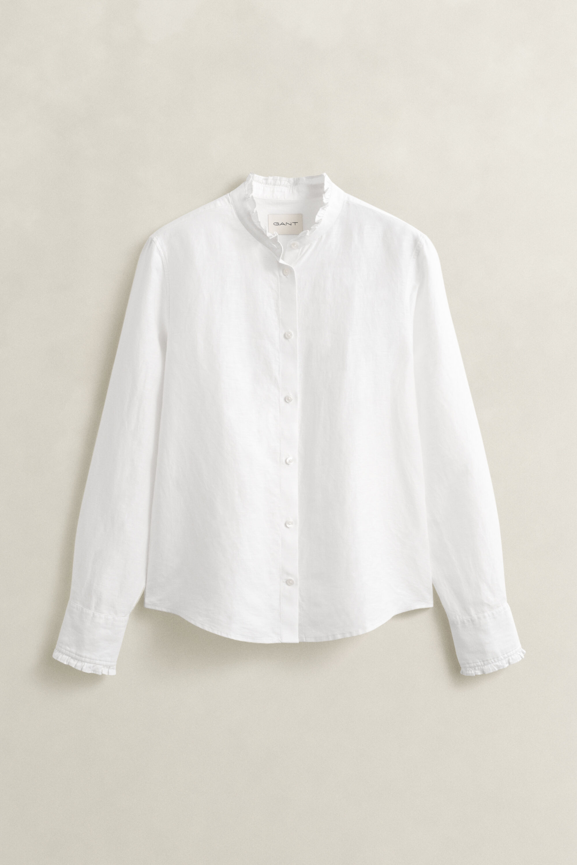 Frilly Linen Blend Blouse