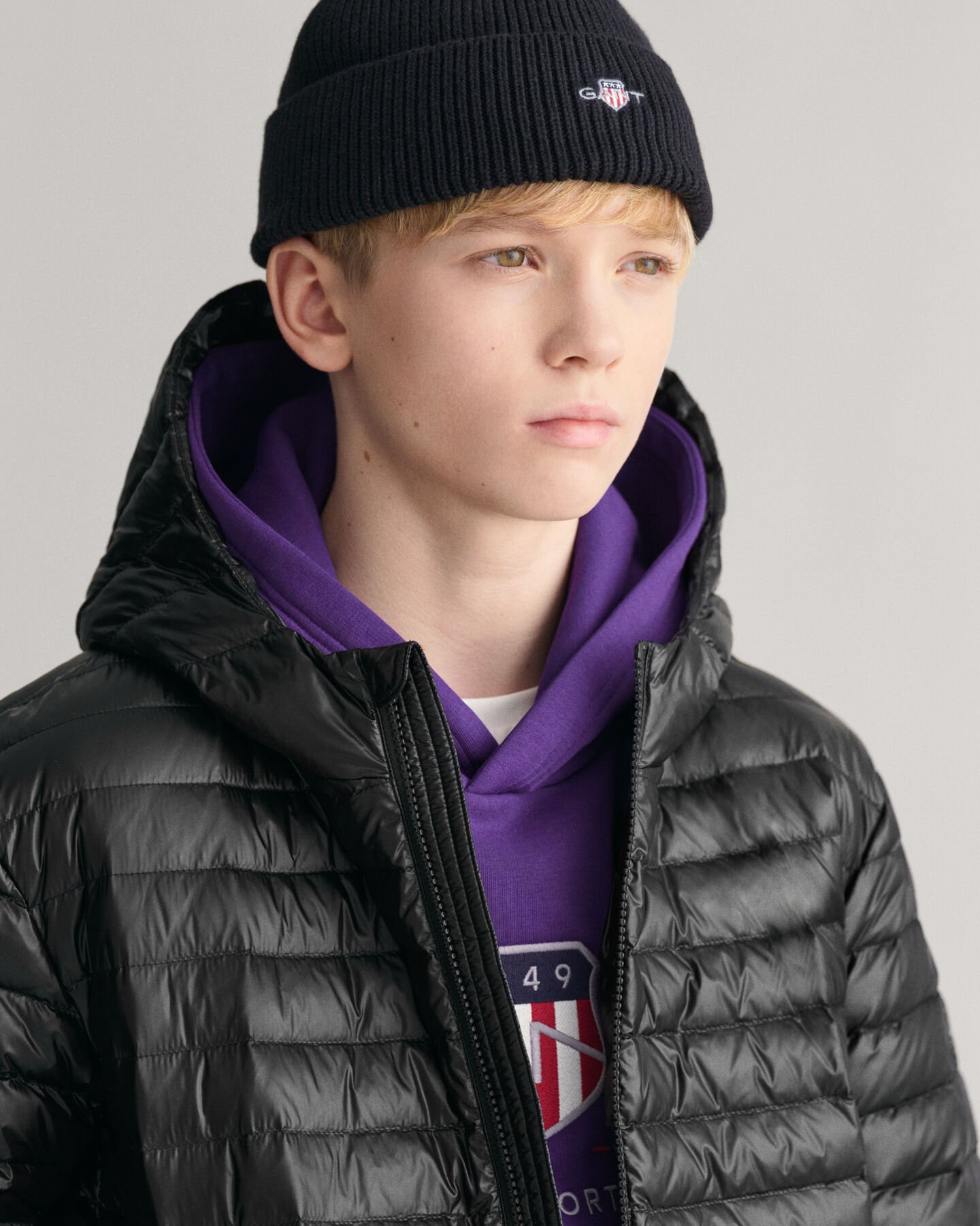 Teens Shiny Lightweight Padded Down Jacket