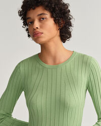 Ribbed Crew Neck Dress