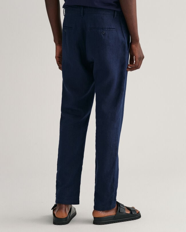 Relaxed Fit Linen Drawstring Pants