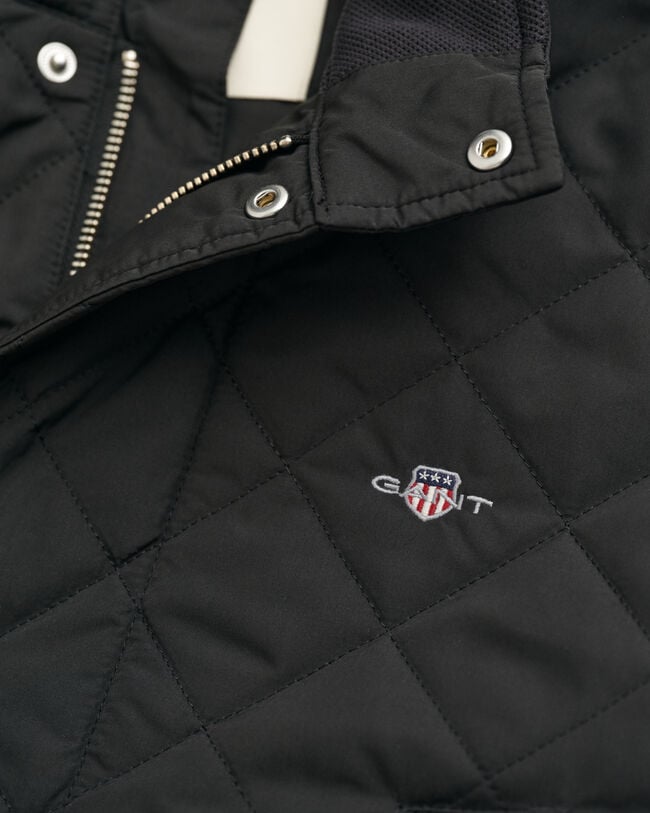 Quilted Windcheater Mid-Length Jacket