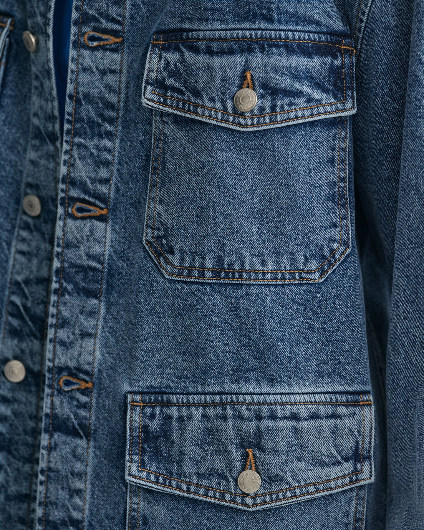 Garment-Dyed Denim Overshirt