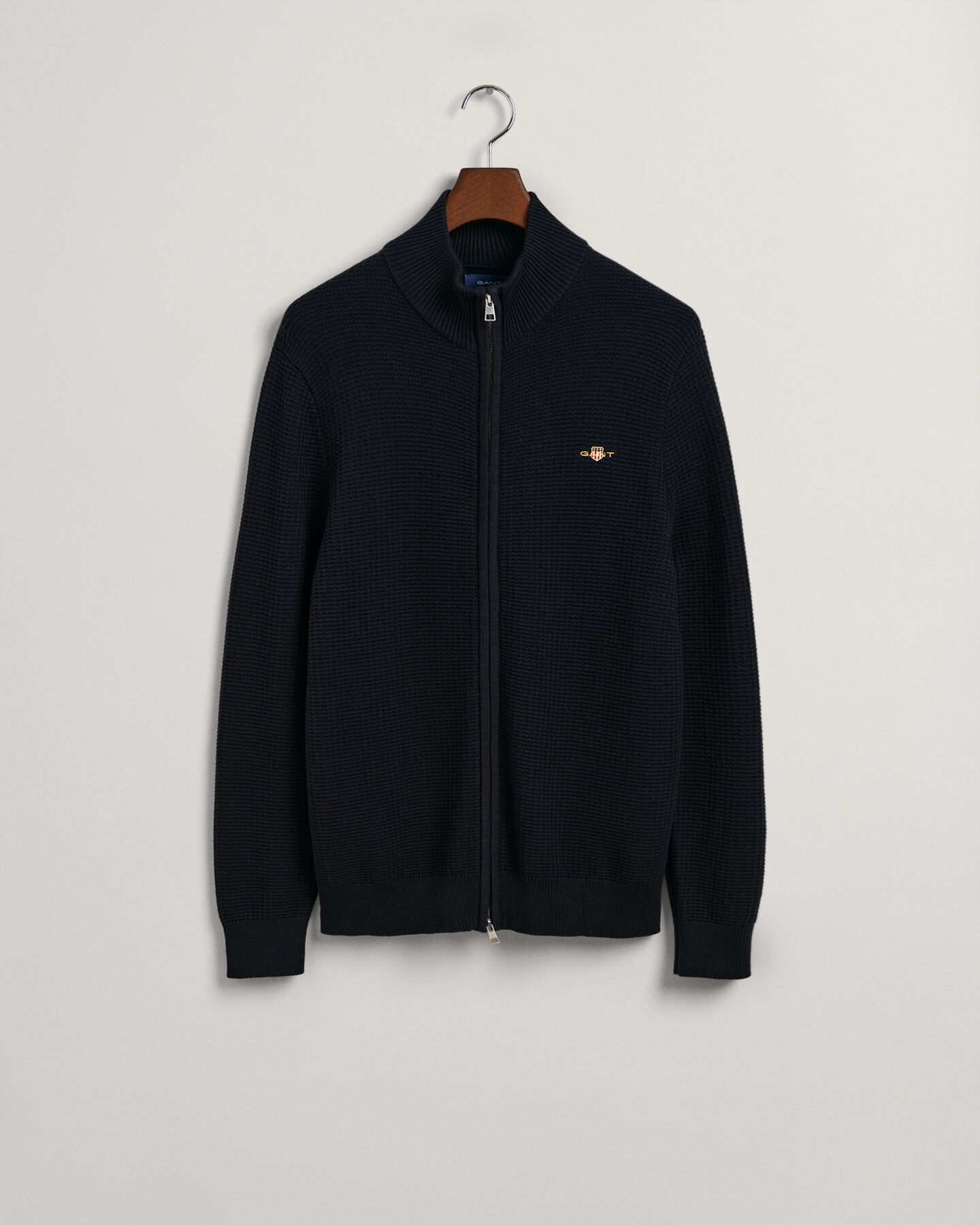 Textured Cotton Cardigan