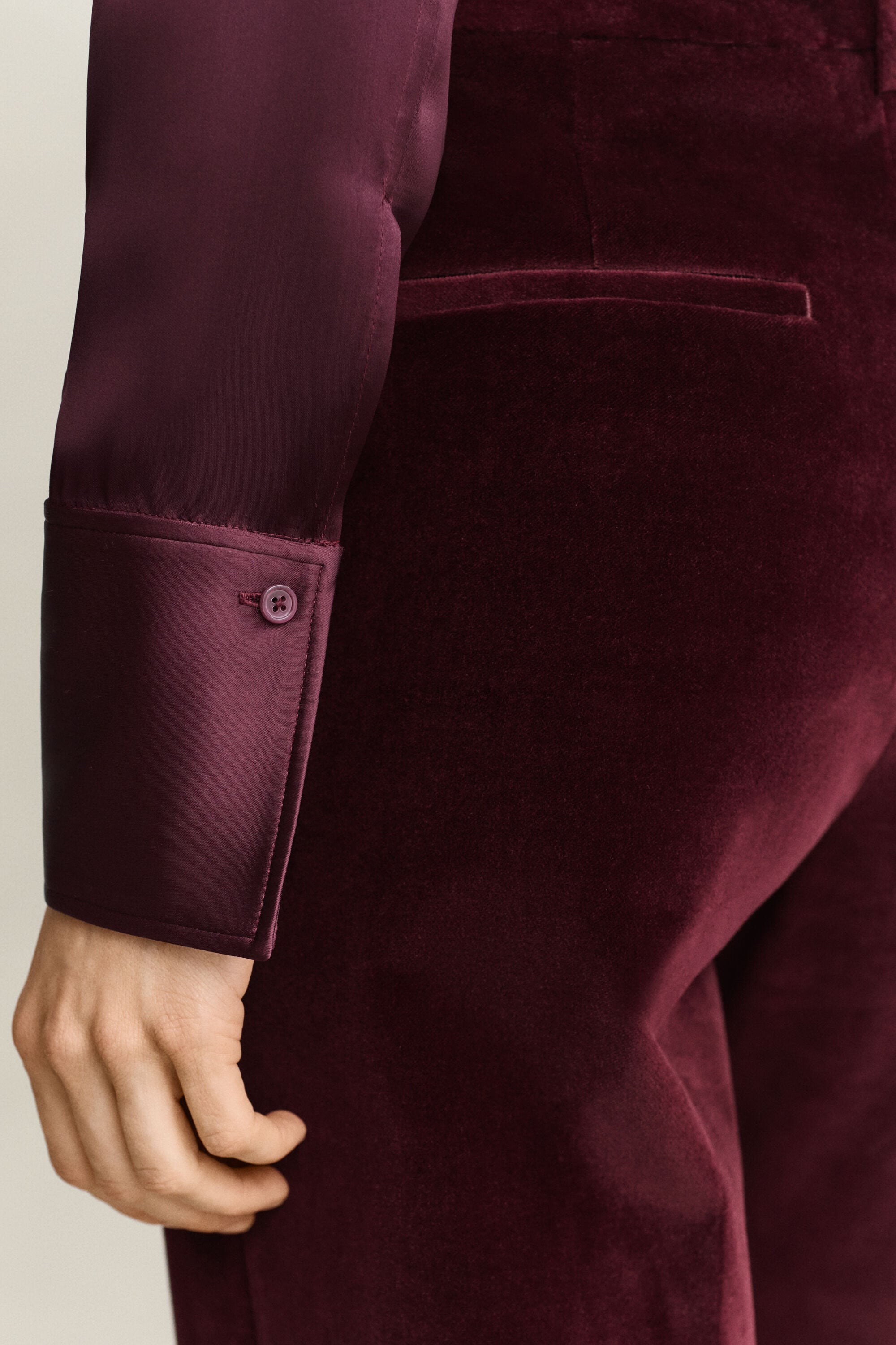 Slim Shirt — DARKENED WINE