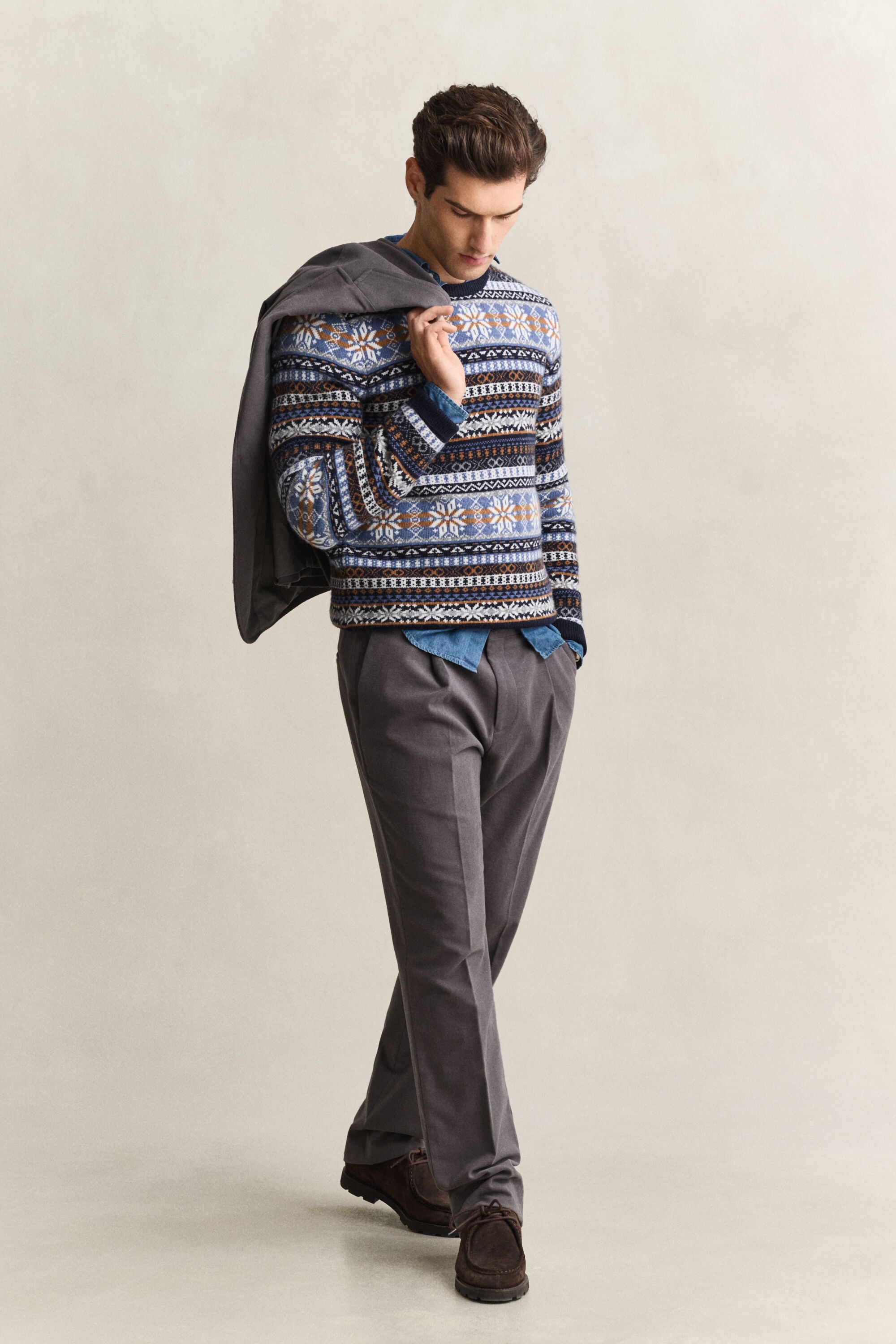 Fair Isle Crew Neck Sweater