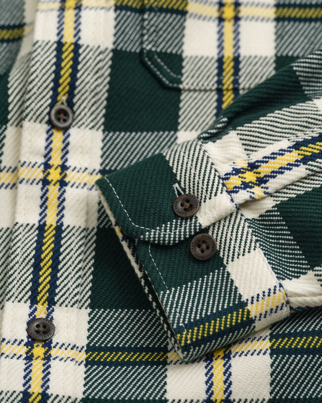 Checked Heavy Twill Overshirt