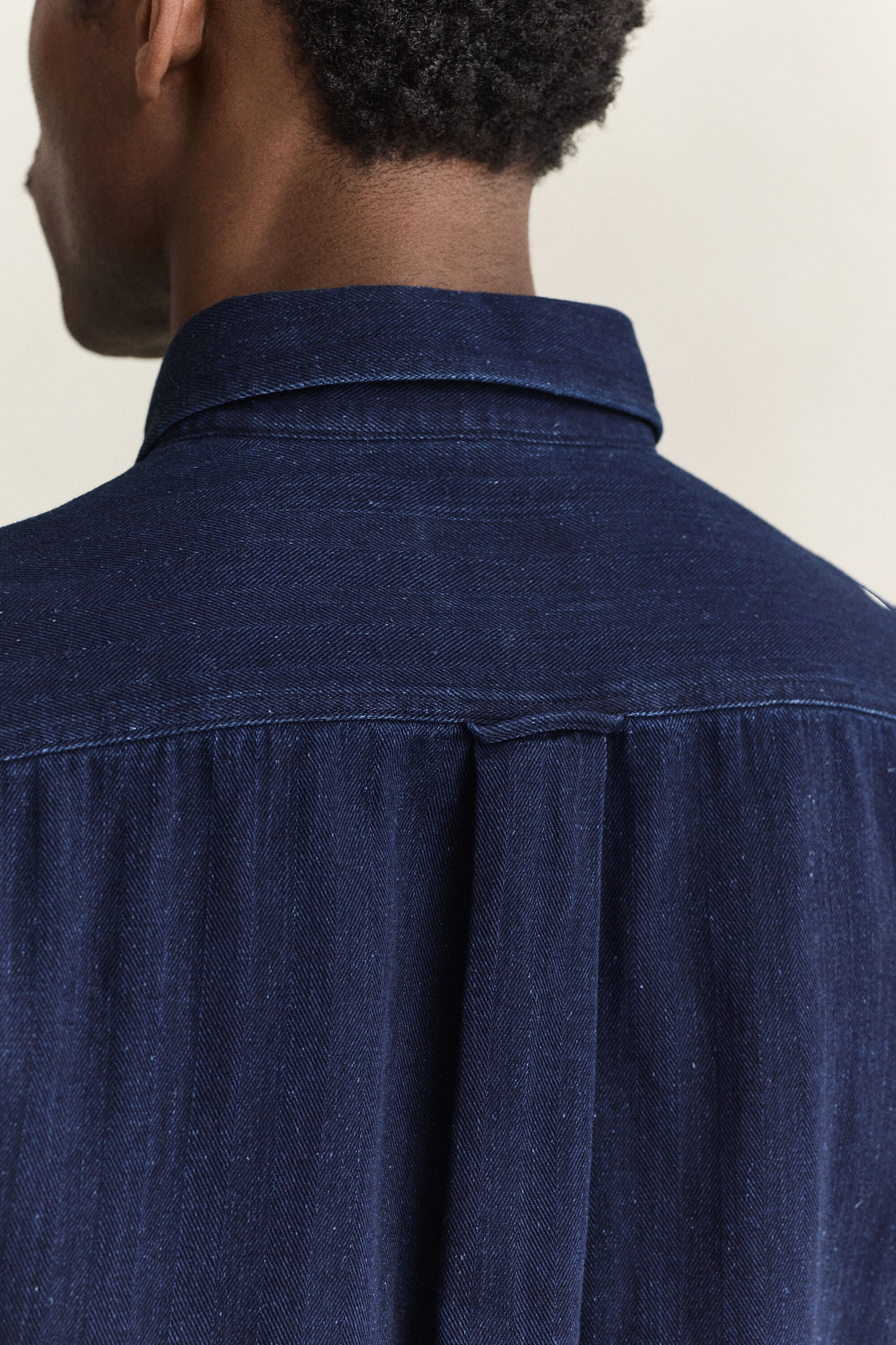 Indigo Herringbone Shirt
