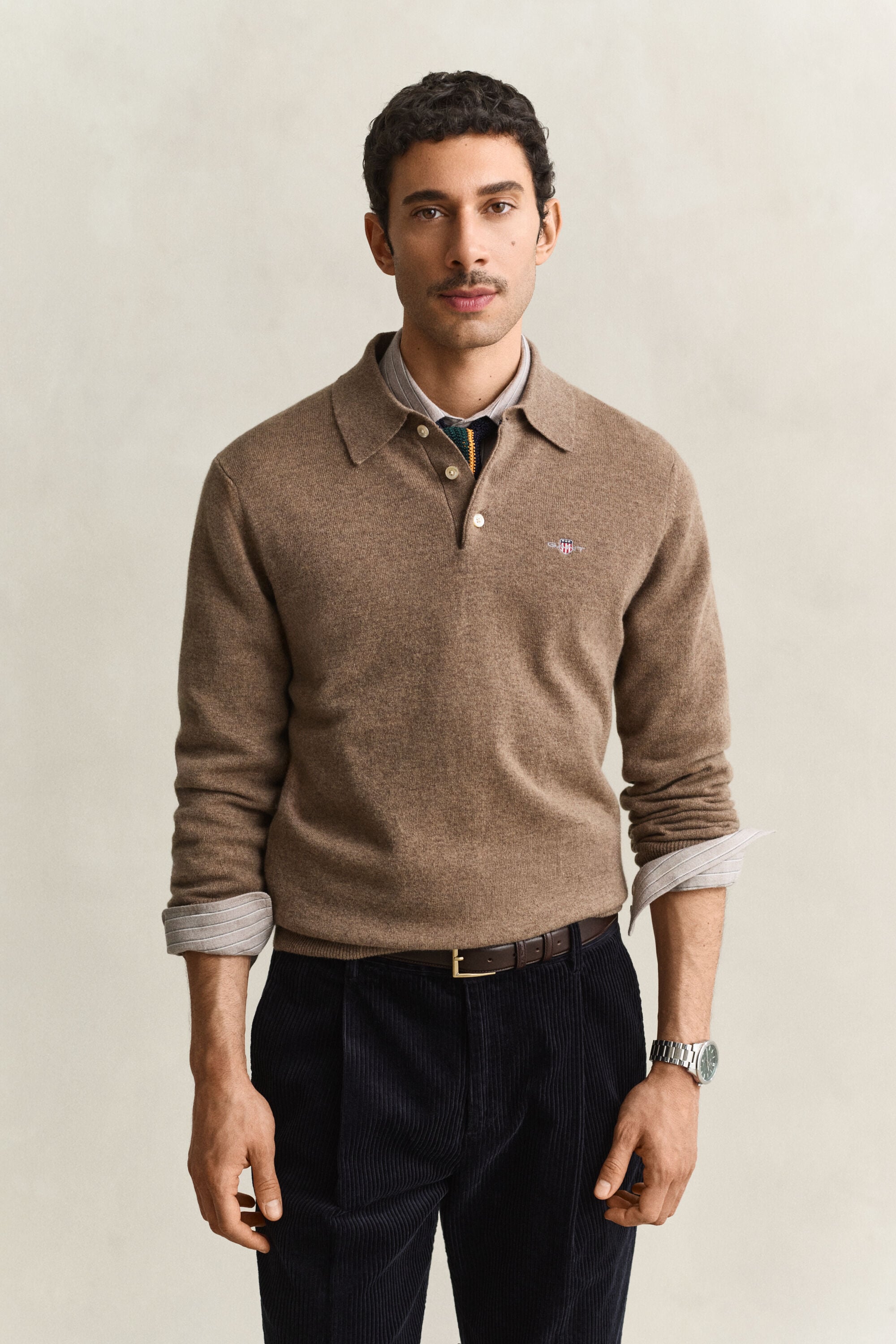 Superfine Lambswool Polo Sweater