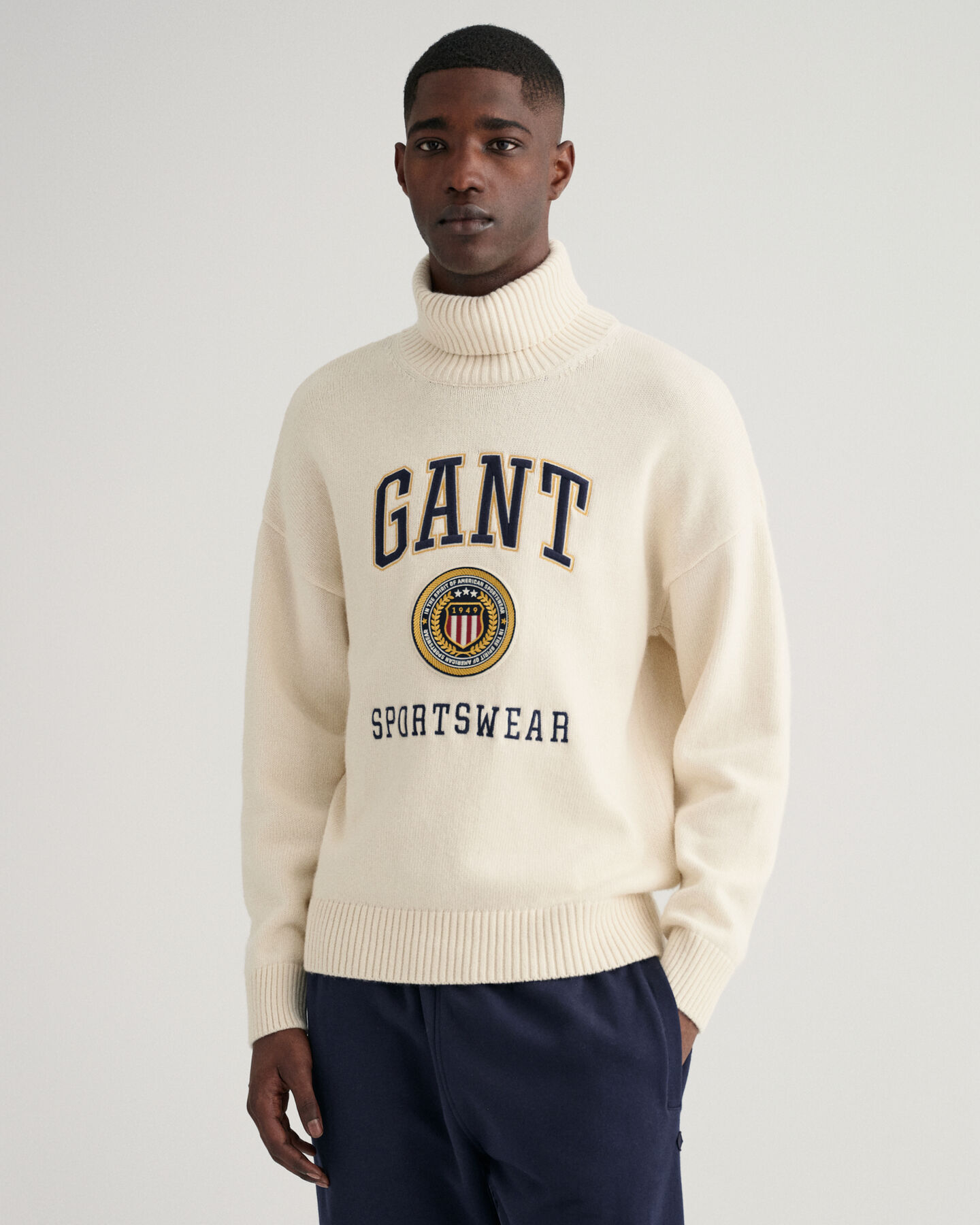 Crest Shield Rollneck Sweater