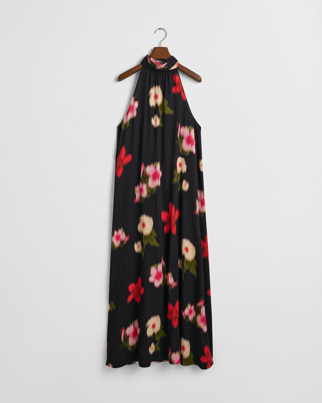 Floral Print Halterneck Dress
