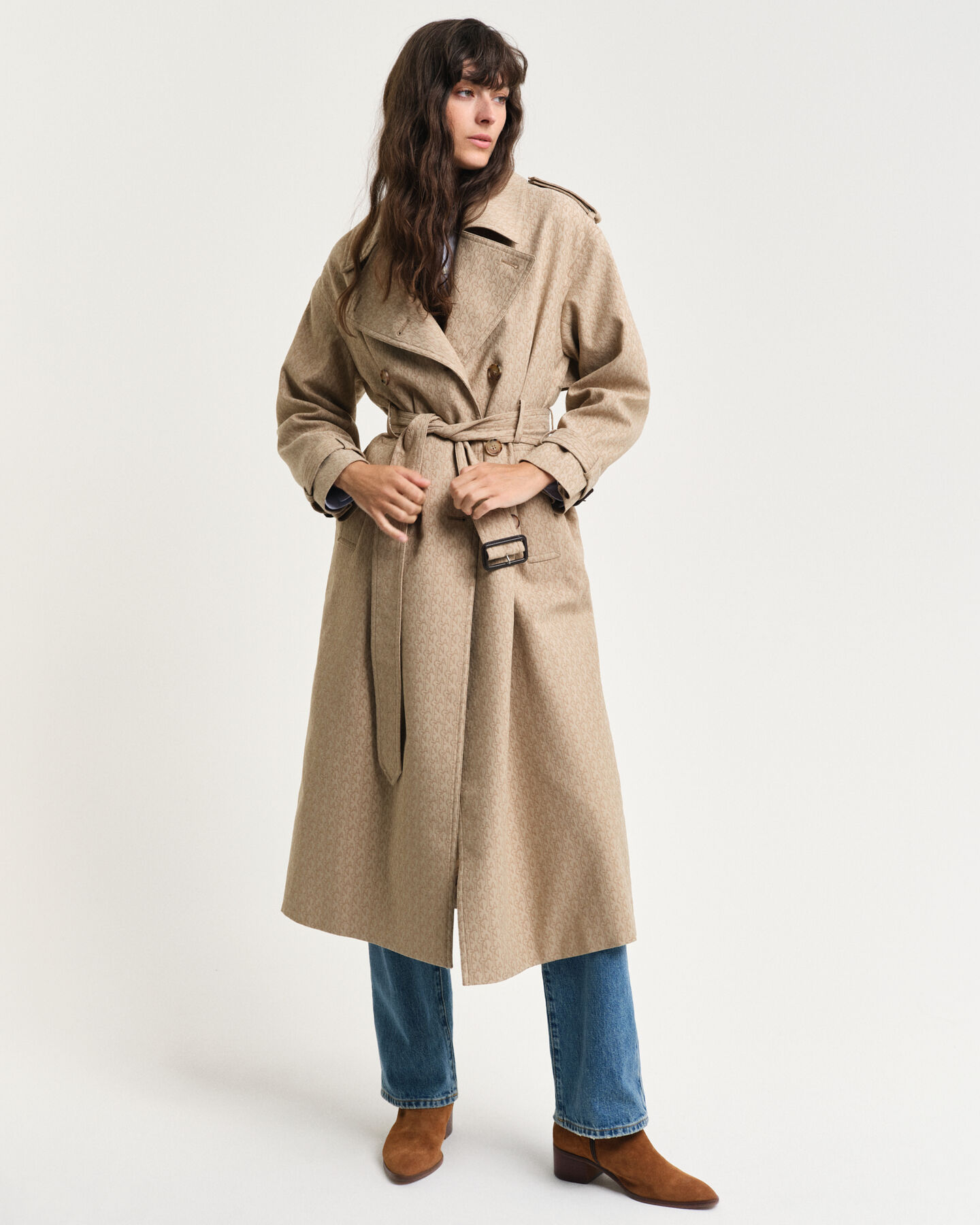 Monogram Jacquard Trench Coat