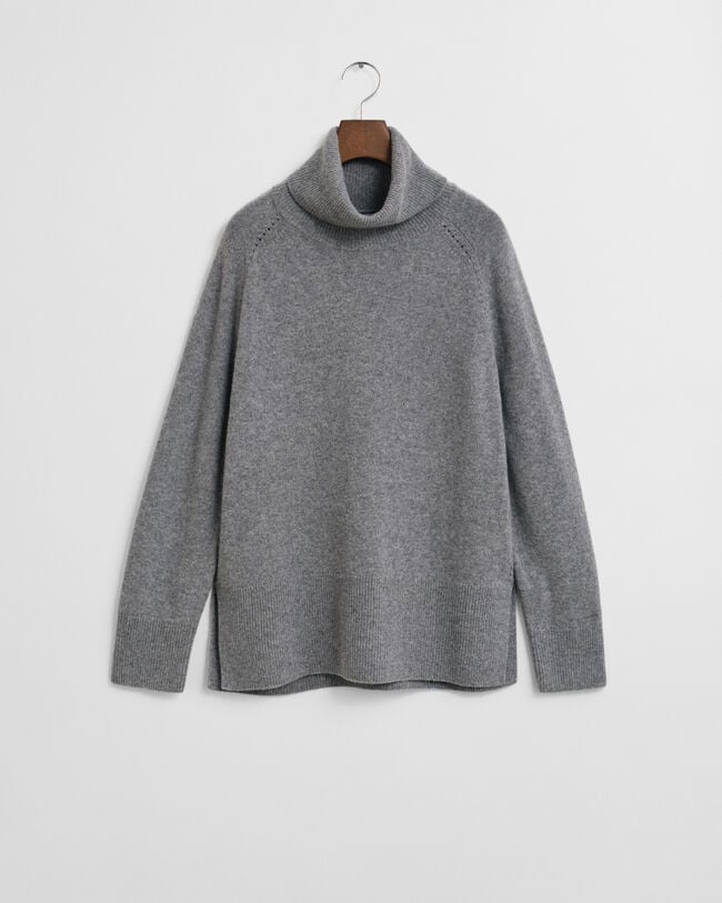Soft Wool Cashmere Blend Turtleneck Sweater