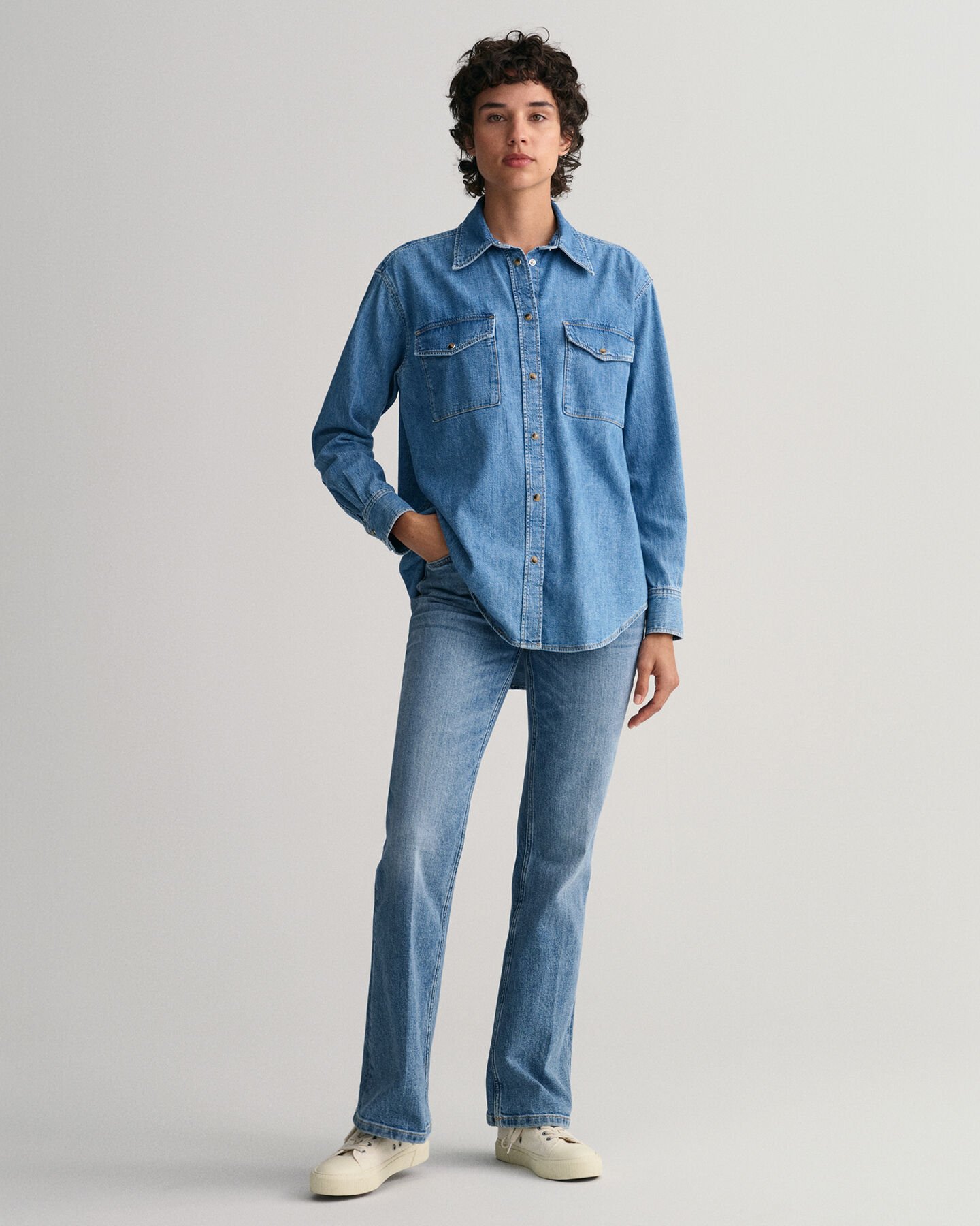 Relaxed Fit Denim Shirt GANT