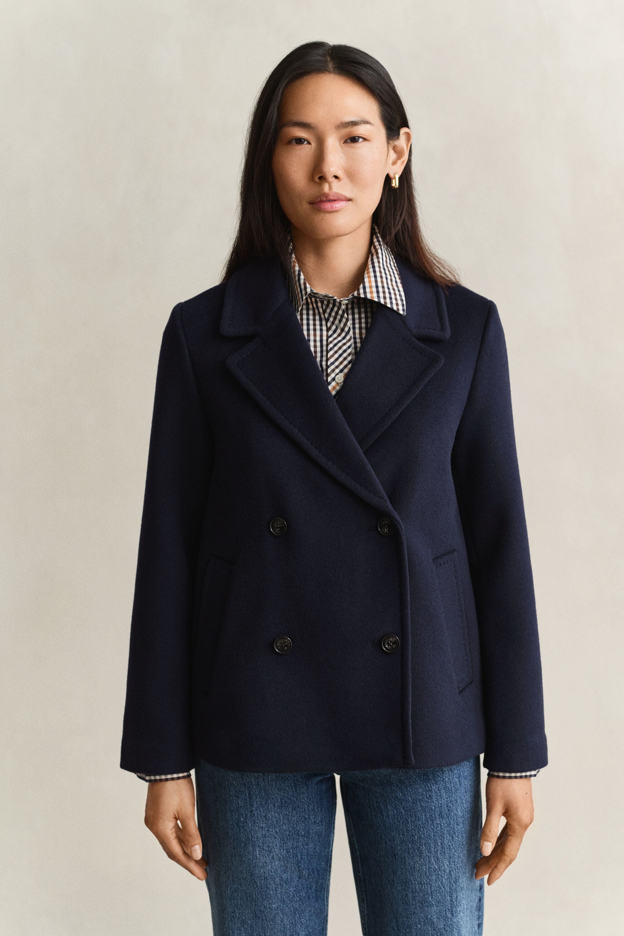 Wool Blend Peacoat
