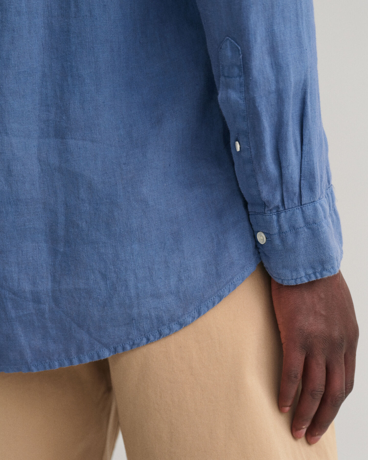 Regular Fit Garment-Dyed Linen Shirt