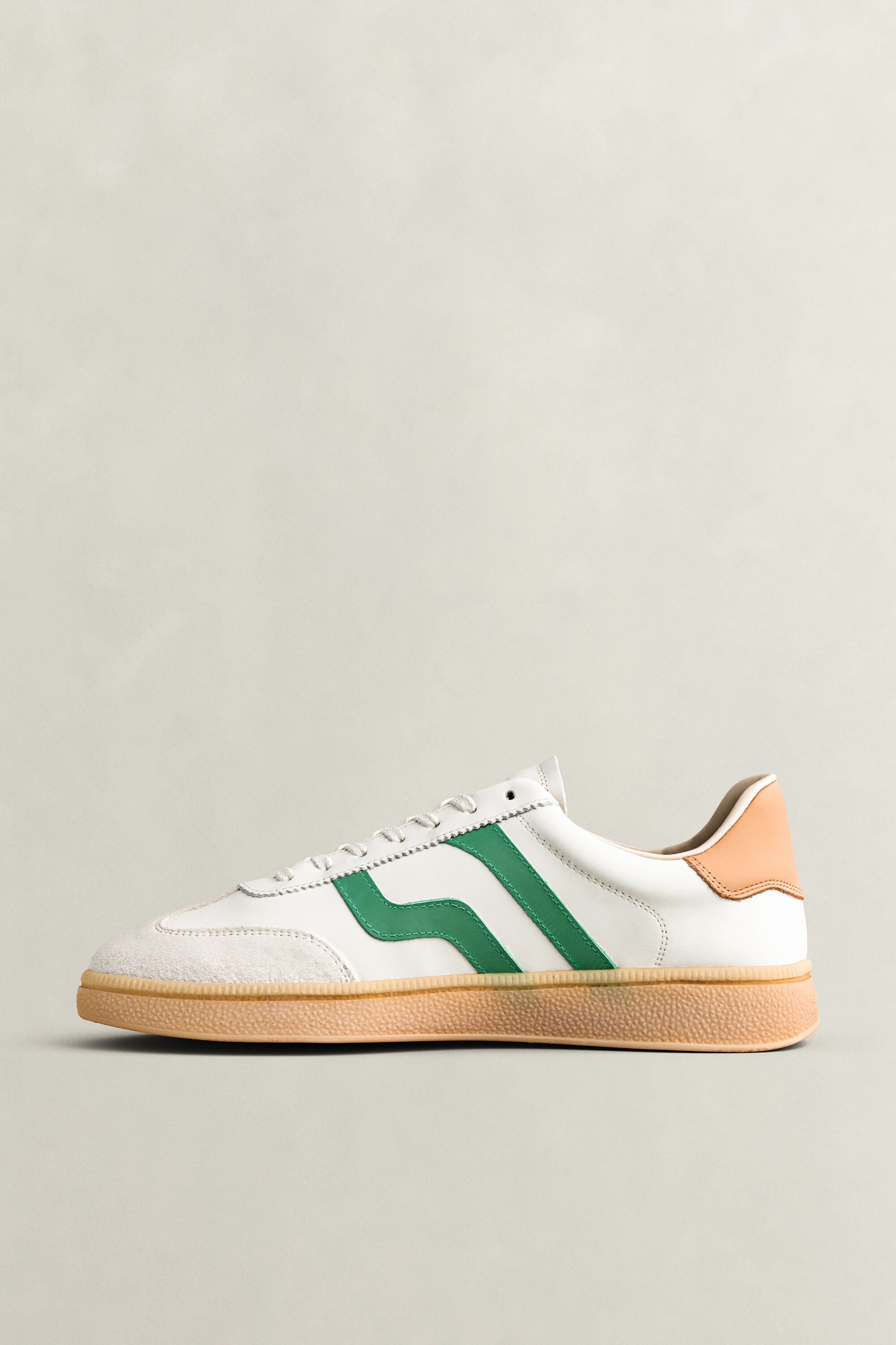Cuzmo Leather Sneakers — EGGSHELL