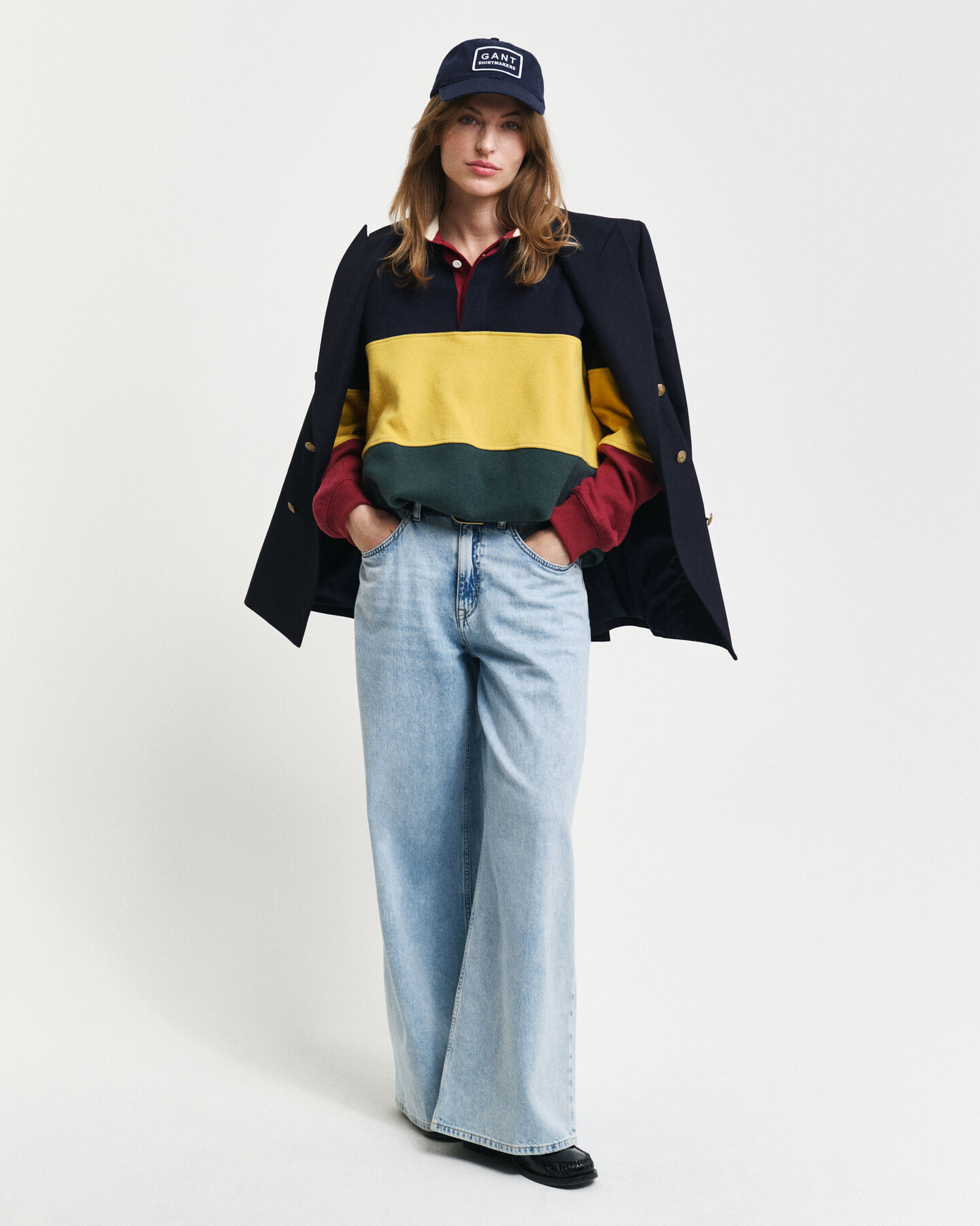 Color Blocked Heavy Rugger